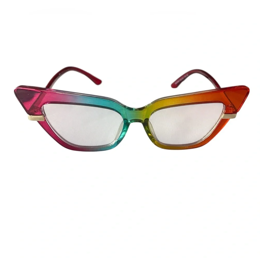 New Multicolor Cat-Eye Sunglasses - Picture 4 of 6